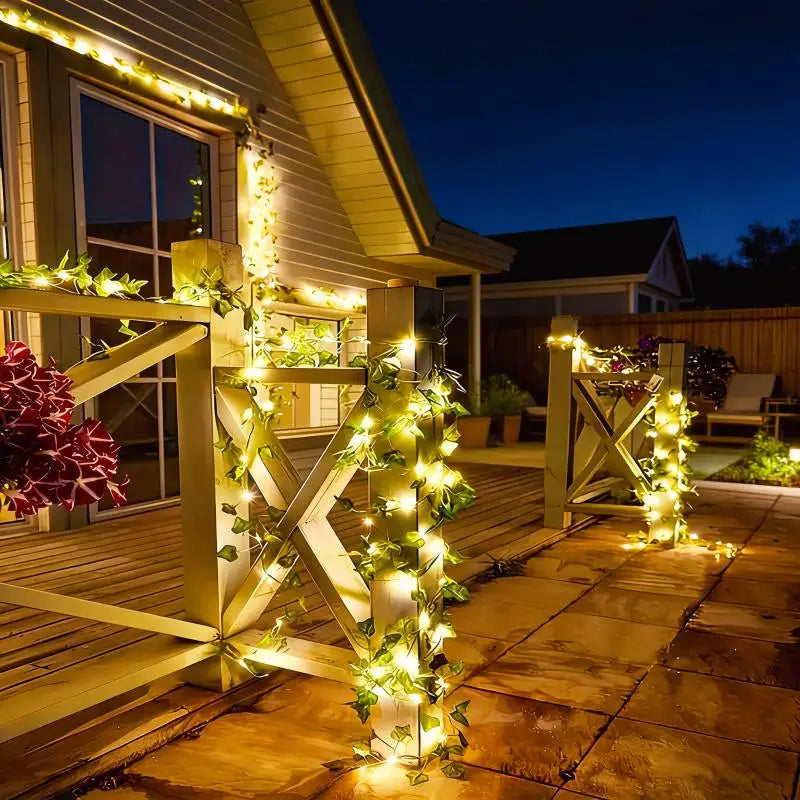 Solar Ivy Fairy Lights (7M)